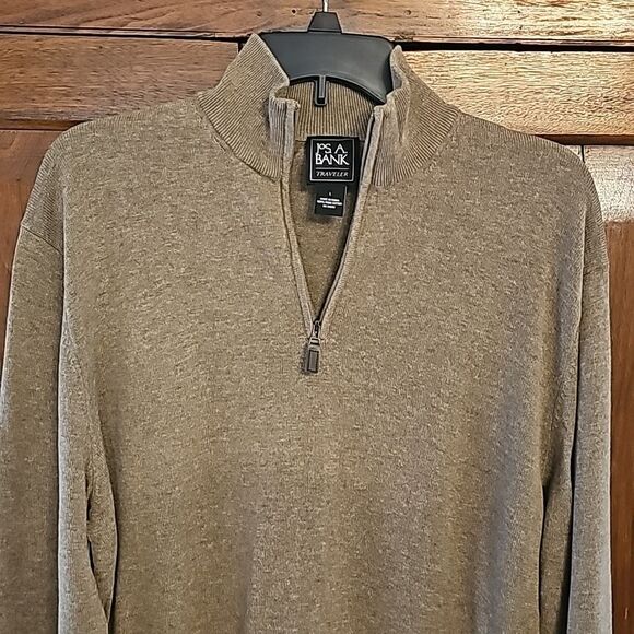 Jos. A. Bank Traveler Mens 1/4 zip pullover sweater, Size Large - Picture 4 of 8